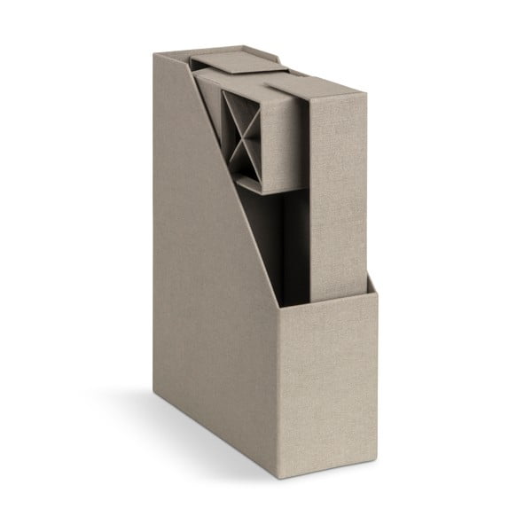 Картонени органайзери в комплект от 4 бр. Hugo Canvas Paper Laminate – Bigso-image-3