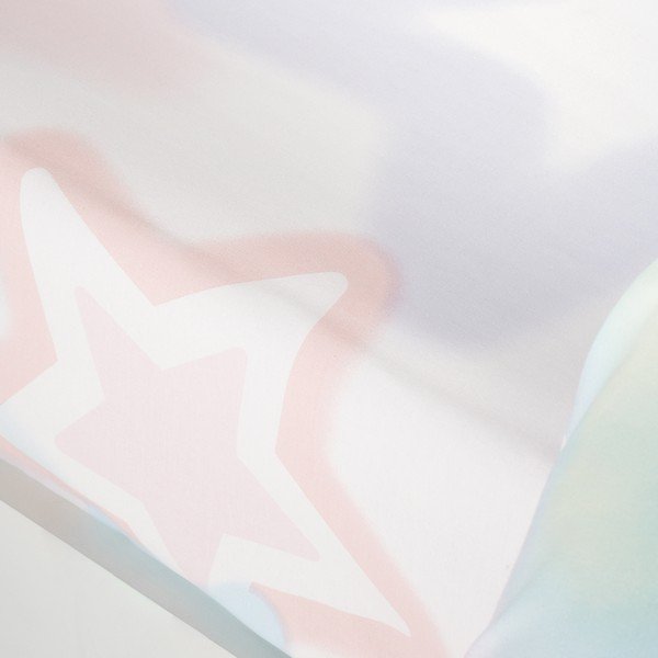 Бялo-розов еластичен двоен детски чаршаф 135x190 cm Ombre Stars – Catherine Lansfield-image-2