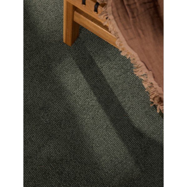 Тъмнозелен ръчно изработен кръгъл килим със смес от вълна ø 160 cm Kari Organic – Villeroy&Boch-image-3