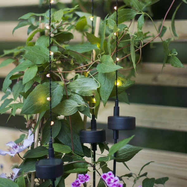 Комплект от 3 слънчеви LED светлинни декорации, височина 80 см Flexy - Star Trading-image-1