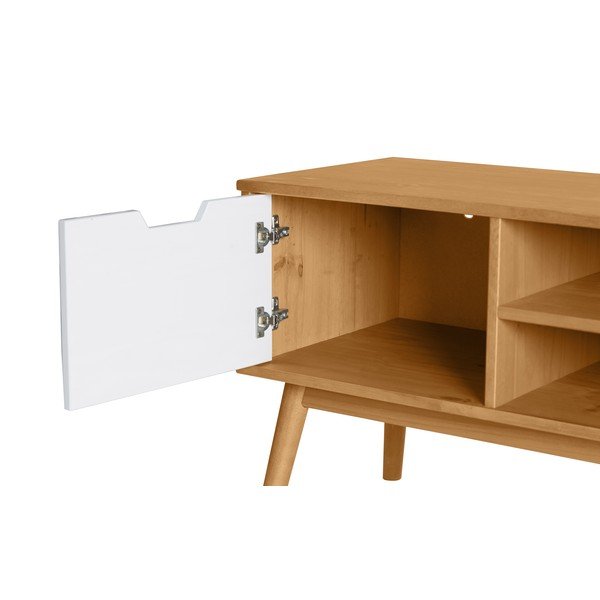 Скрин за телевизор, изработен от масивна борова дървесина Cusco - Marckeric-image-4