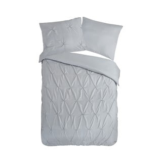Сиво единично удължено спално бельо от микрофибър 140x220 cm Pure Elegance – Good Morning