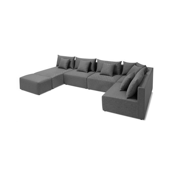 Сив модулен диван Metis - Bobochic Paris-image-2