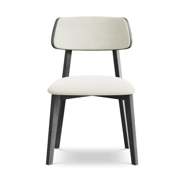 Кремав трапезен стол от масивна дървесина Niu – Makamii-image-1