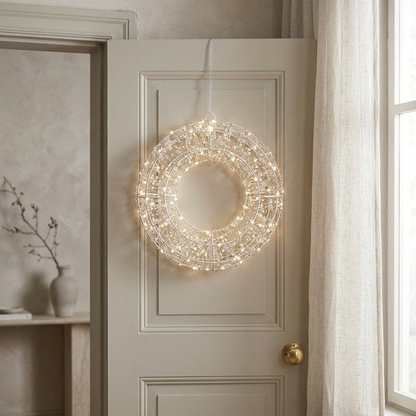 Осветен венец ø 28 cm Ellary – Bizzotto-image-1