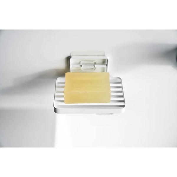 Бяла самозалепваща метална сапунерка Film Hook – YAMAZAKI-image-1