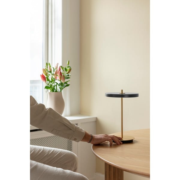 Антрацитна LED настолна лампа с метален абажур (височина 31 см) Asteria Move - UMAGE-image-4