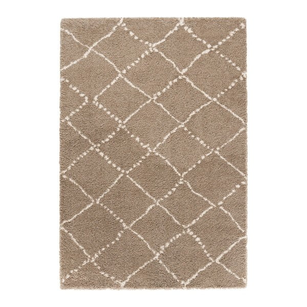 Hnědý koberec Mint Rugs Allure Ronno Brown Creme, 160 x 230 cm