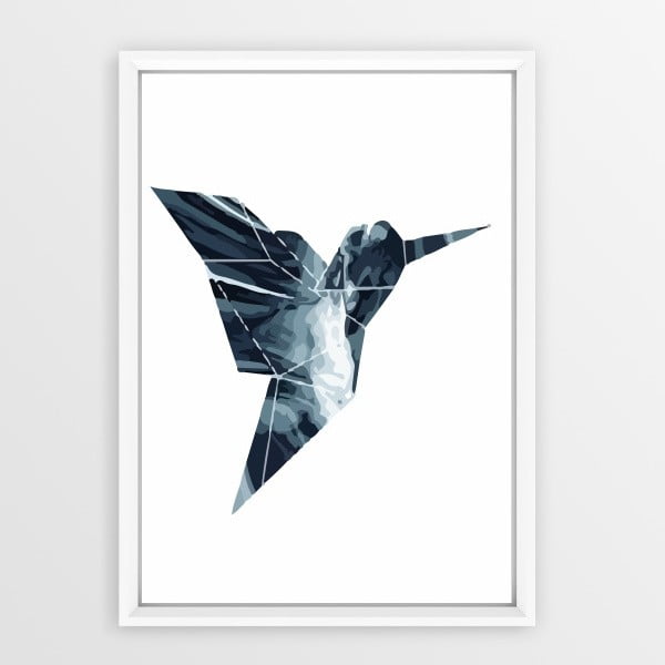 Плакат в рамка Птица оригами, 30 x 20 cm - Piacenza Art