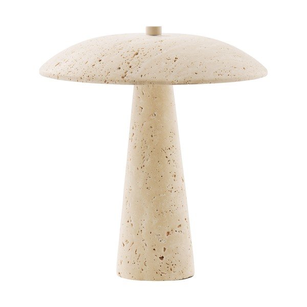 Бежова каменна LED настолна лампа (височина 25,5 cm) Consett – House Nordic