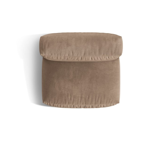 Светлокафяв кадифен модул за диван (среден модул) Martina – Micadoni -image-3