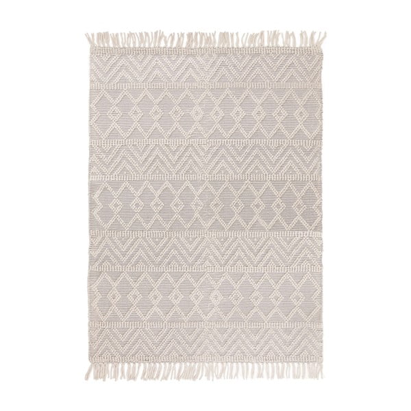 Светлосив вълнен килим 120x170 cm Asra - Asiatic Carpets