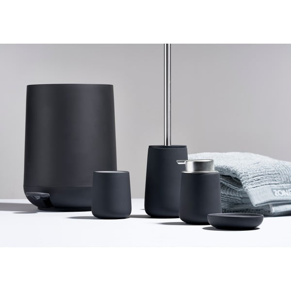 Черно пластмасово кошче за боклук с педал 5 l Nova – Zone-image-3