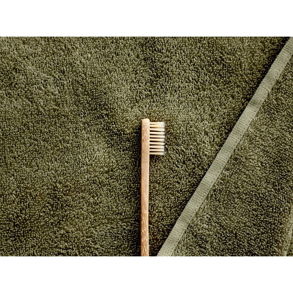 Маслиненозелена хавлиена кърпа от памук Organic, 100 x 50 cm Comfort Organic - Södahl-image-1