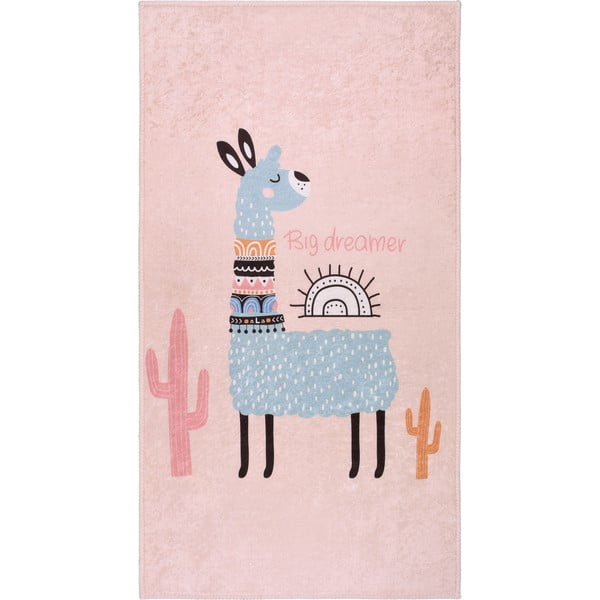 Розов детски килим подходящ за пране 160x230 cm Big Dreamer Camel – Vitaus