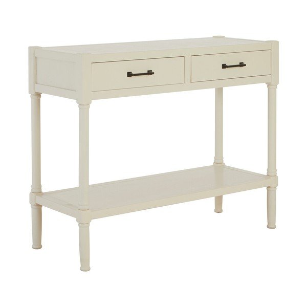 Бяла конзолна маса от масивен бор 35x91 cm Heritage – Premier Housewares