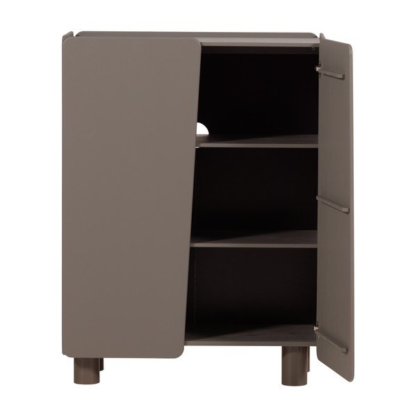 Кафяво шкафче от масивен бор 100x135x45 cm Root – WOOOD-image-3