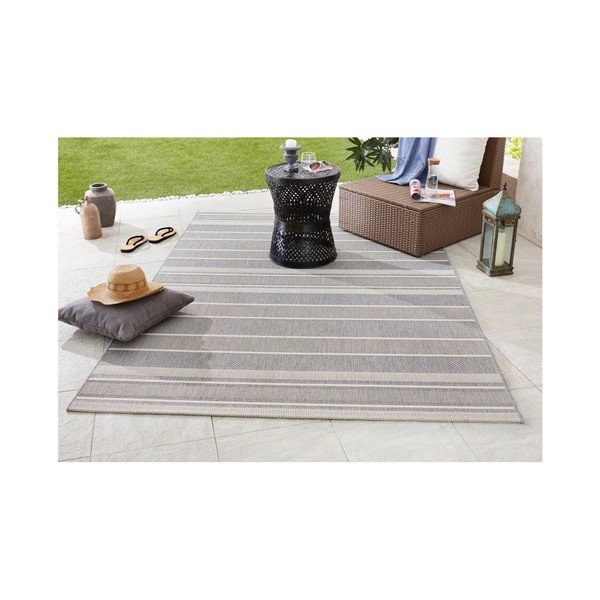 Сив килим за открито , 200 x 290 cm Strap - NORTHRUGS-image-2