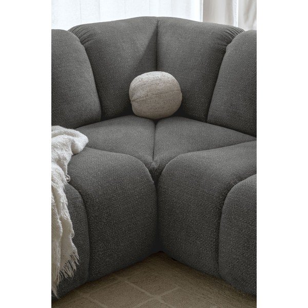 Сив ъглов диван (десен ъгъл/U форма) Shell – Miuform-image-3