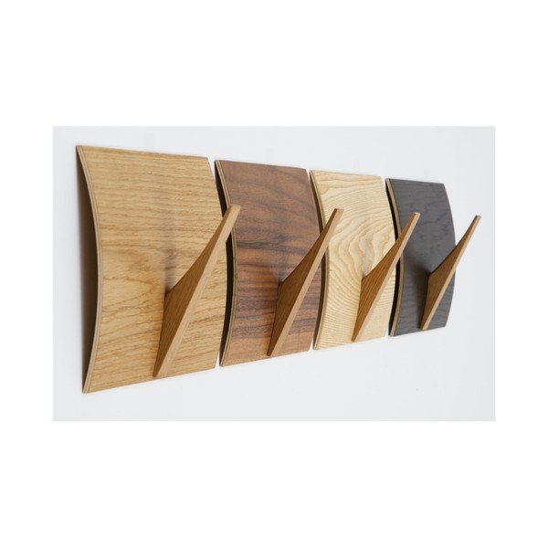 Nástěnný věšák z masivního dřeva Woodman Rack Naki Walnut-image-2