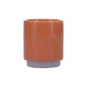 Оранжева/лилава глинена чаша 270 ml Duo – ONA