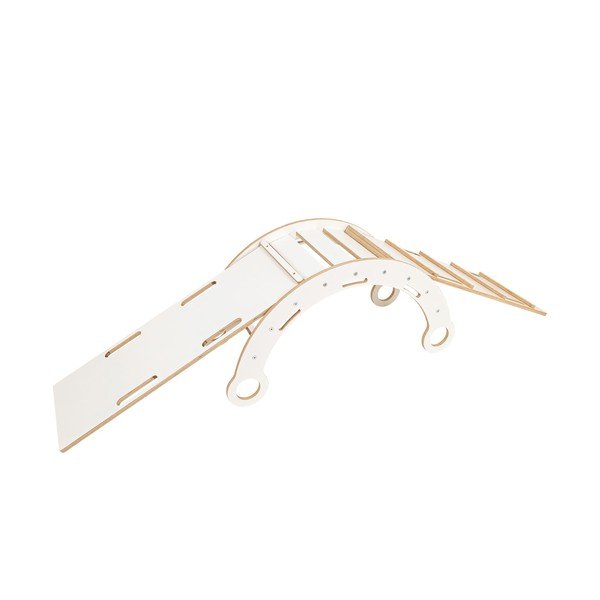 Бяла катерушка от масивен бор 39x75x38 cm Montessori – Meowbaby-image-2