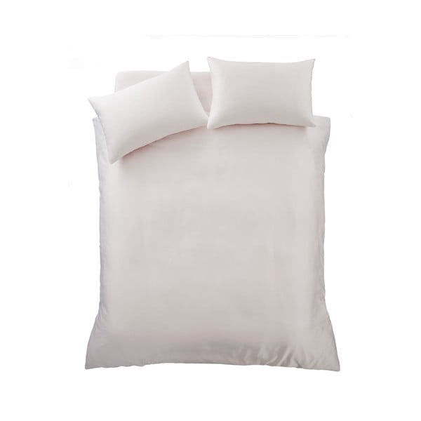 Розово двойно удължено сатенено спално бельо 230x220 cm Silky Soft – Catherine Lansfield