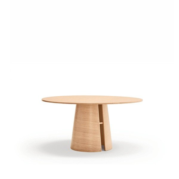 Кръгла трапезна маса от декор от ясен ø 157 cm Cep – Teulat-image-2