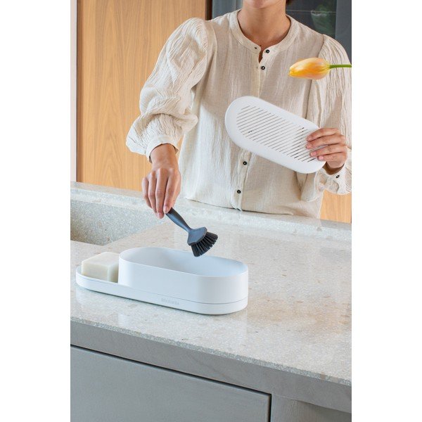 Бяла пластмасова стойка за препарати SinkStyle – Brabantia-image-1