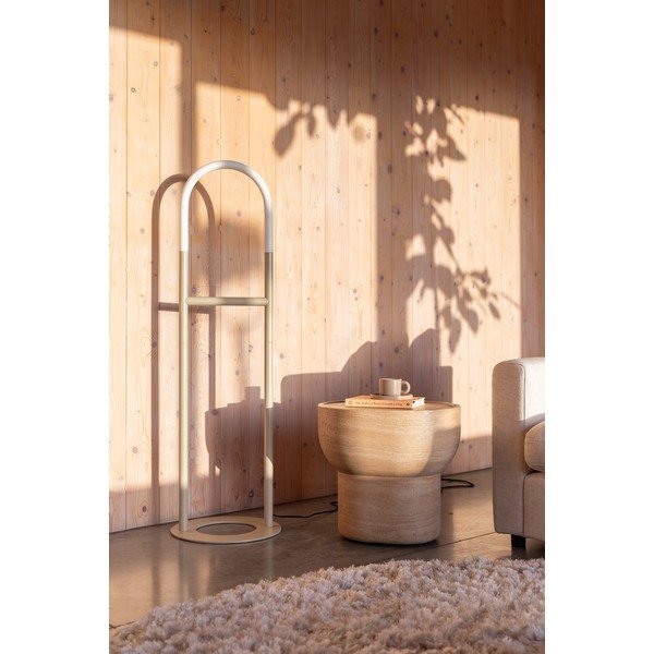 Бежова LED затъмняваща се подова лампа (височина 135 cm) Arch – Zuiver-image-3
