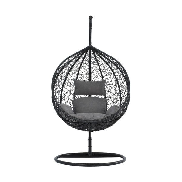 Тъмносив висящ фотьойл от изкуствен ратан Noela - Bonami Selection-image-3