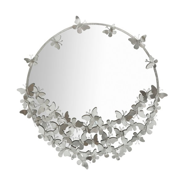 Огледало за стена в сребро Кръгло сребро, ø 91 cm - Mauro Ferretti