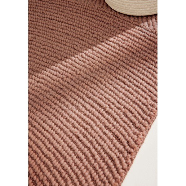 Теракотена ръчно изработена вълнена пътека 80x300 cm Calmio – Hanse Home-image-2