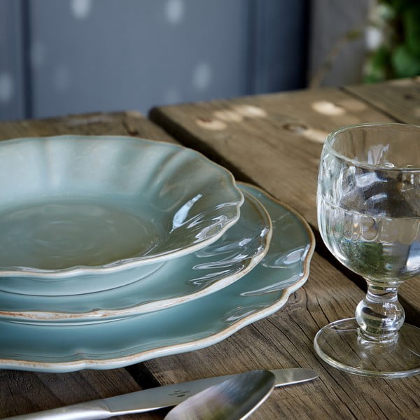 Тюркоазена керамична чиния , ⌀ 27 cm Alentejo - Costa Nova-image-1