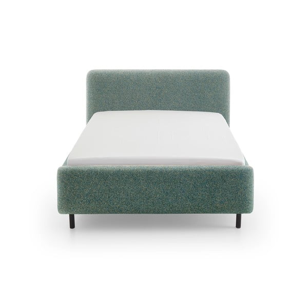 Тъмнозелено двойно легло 160x200 cm тапицирано без ламелно дъно Primo – Meise Möbel-image-3