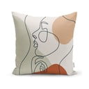 Калъфка за възглавница, пастелна рисунка Лице, 45 x 45 cm - Minimalist Cushion Covers