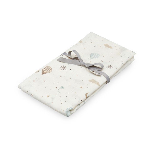 Пелена от органичен памук в цвят слонова кост 120x120 cm Dreamland – Cam Cam Copenhagen