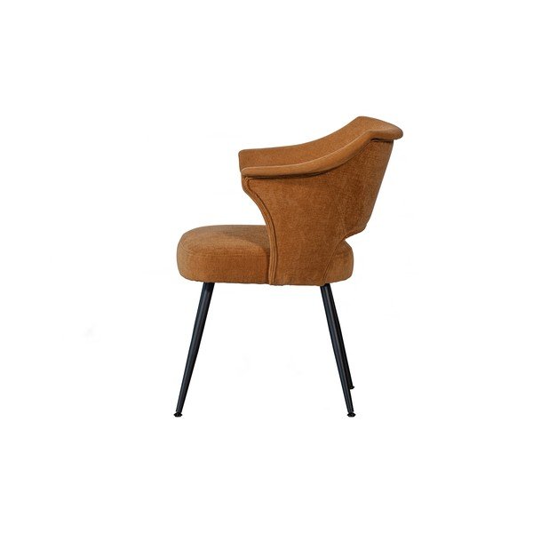 Трапезни столове от кадифе в цвят охра и жълто в комплект от 2 Sits - Basiclabel-image-4