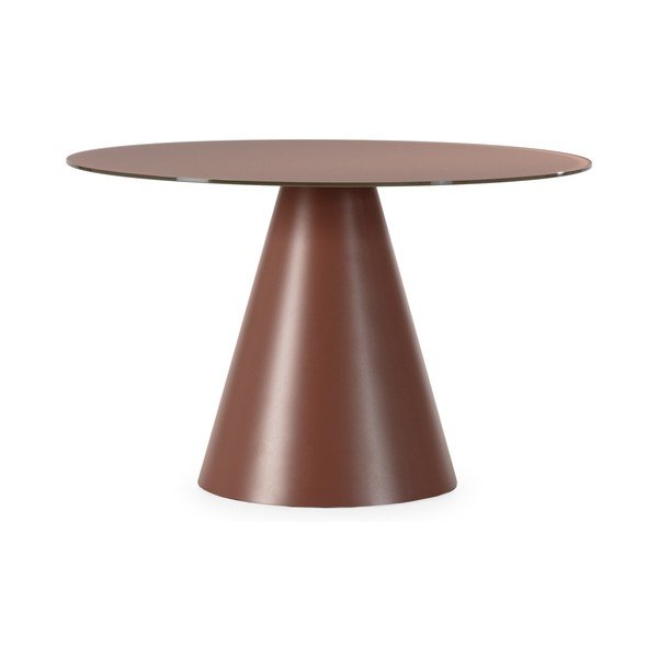 Кръгла трапезна маса със стъклен плот ø 120 cm Vida – MOME