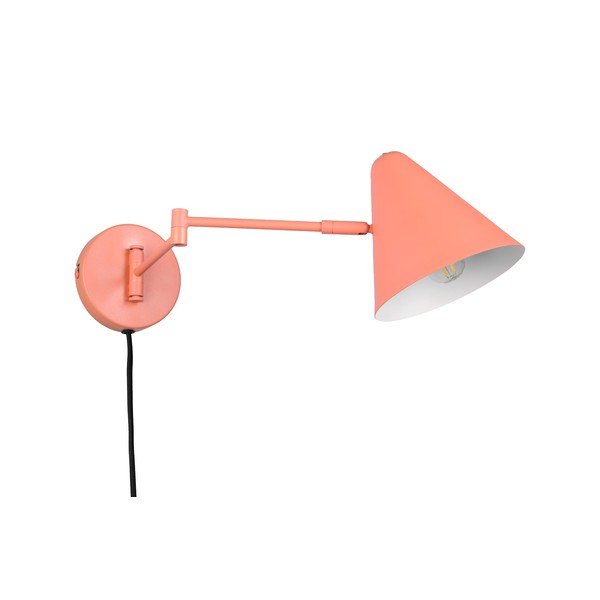 Оранжева стенна лампа с огъваща се структура за контакт ø 15 cm Cosima – Trio