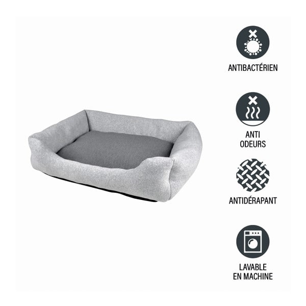 Светлосиво легло за домашни любимци 70x58 cm Graphene – Love Story-image-3