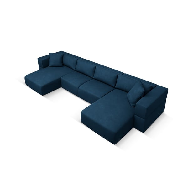 Син ъглов U-образен диван Esther – Milo Casa-image-2