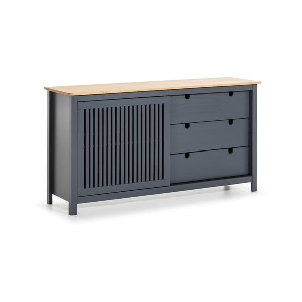 Сив дървен скрин с чекмеджета Bruna - Marckeric-image-2