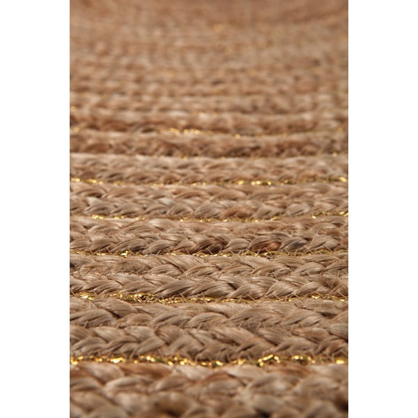 Кафяв ръчно изработен килим , ø 140 cm Abha - Nattiot-image-3