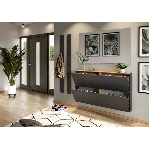 Антрацитна закачалка за обувки с панти Ameca - Germania-image-4