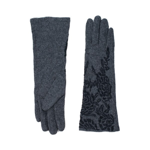 Черни и сиви дамски ръкавици Elsa - Art of Polo