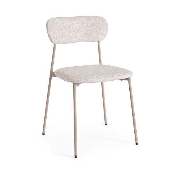 Кафяво-сив тапициран трапезен стол Inka – Yes Everyday