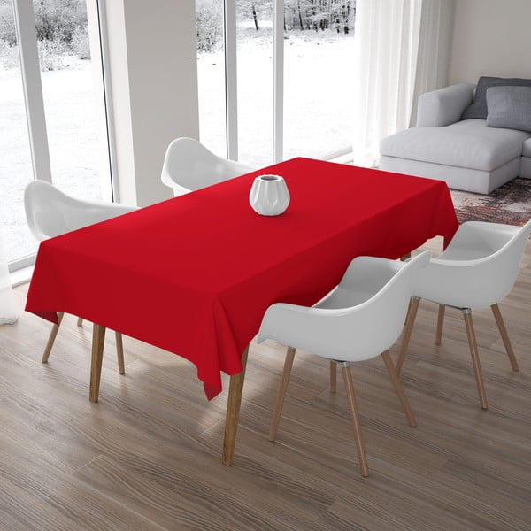 Червена покривка за маса, 140 x 180 cm - Cihan Bilisim Tekstil