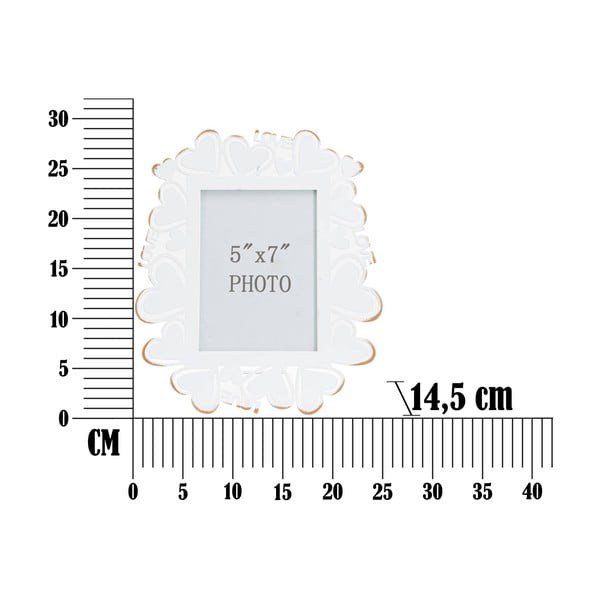 Бяла метална рамка за снимки , 25 x 27,7 cm - Mauro Ferretti-image-3