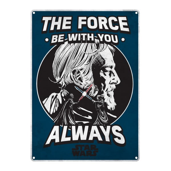 Dekorativní cedule Star Wars™ The Force, 21 x 29,5 cm